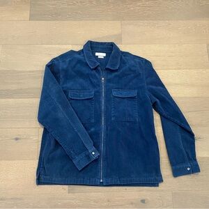 Urban Outfitters Blue Corduroy Ryder Shacket Shirt Jacket size XL